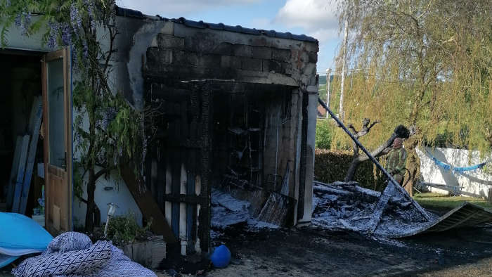 Gros incendie à Godinne