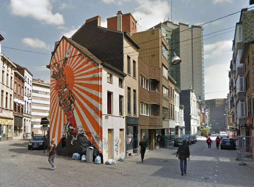immeuble sinistré à Charleroi
